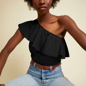 Nation "Noella" Ruffled one shoulder top